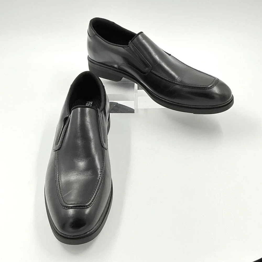 Nordstrom Rack Mens Size 13 Slip On Loafer Black Leather Ortholite NEW MSRP $60